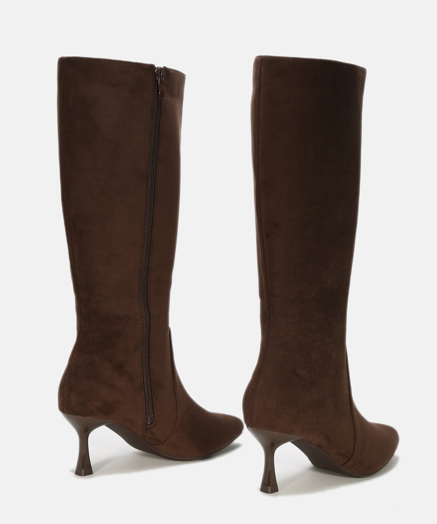 Botas altas marrones tac&oacute;n kitten image number null